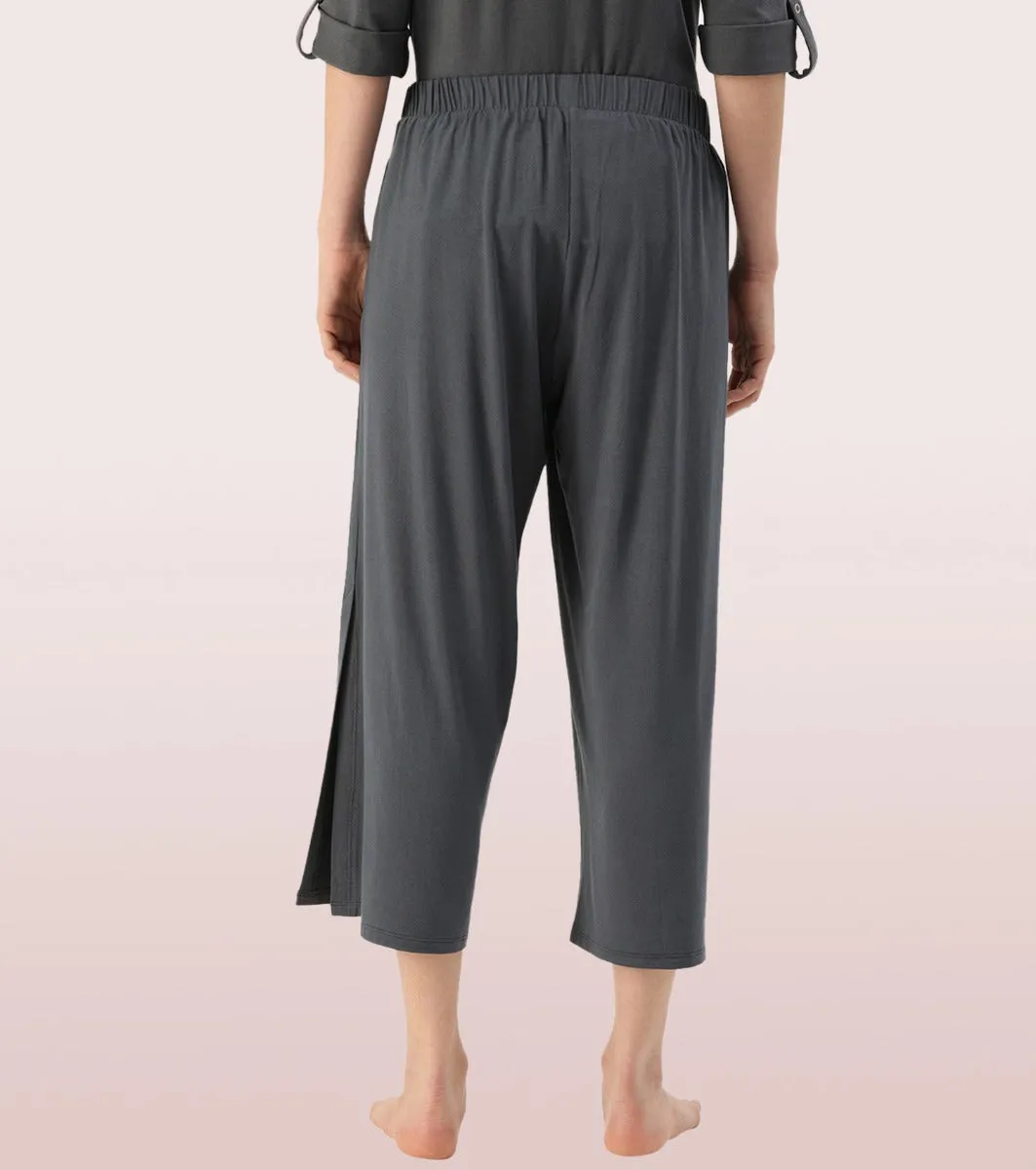 Shop In Culotte | Crop Length Culotte With Smart Side Slits