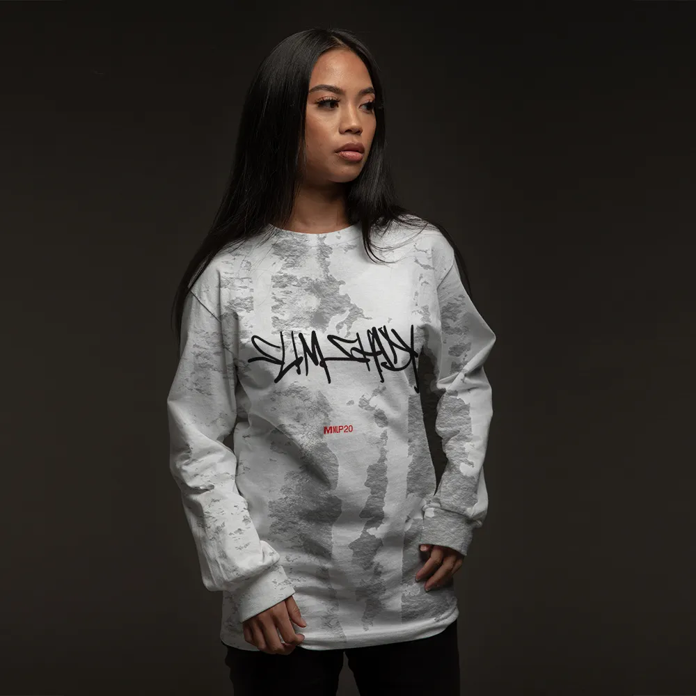 SLIM SHADY LONGSLEEVE (GREY TIE DYE)