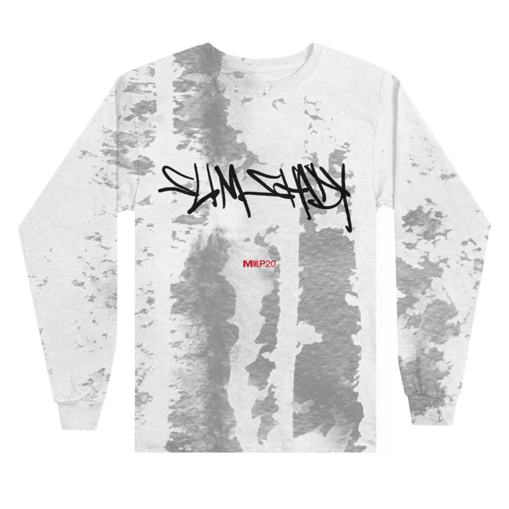 SLIM SHADY LONGSLEEVE (GREY TIE DYE)