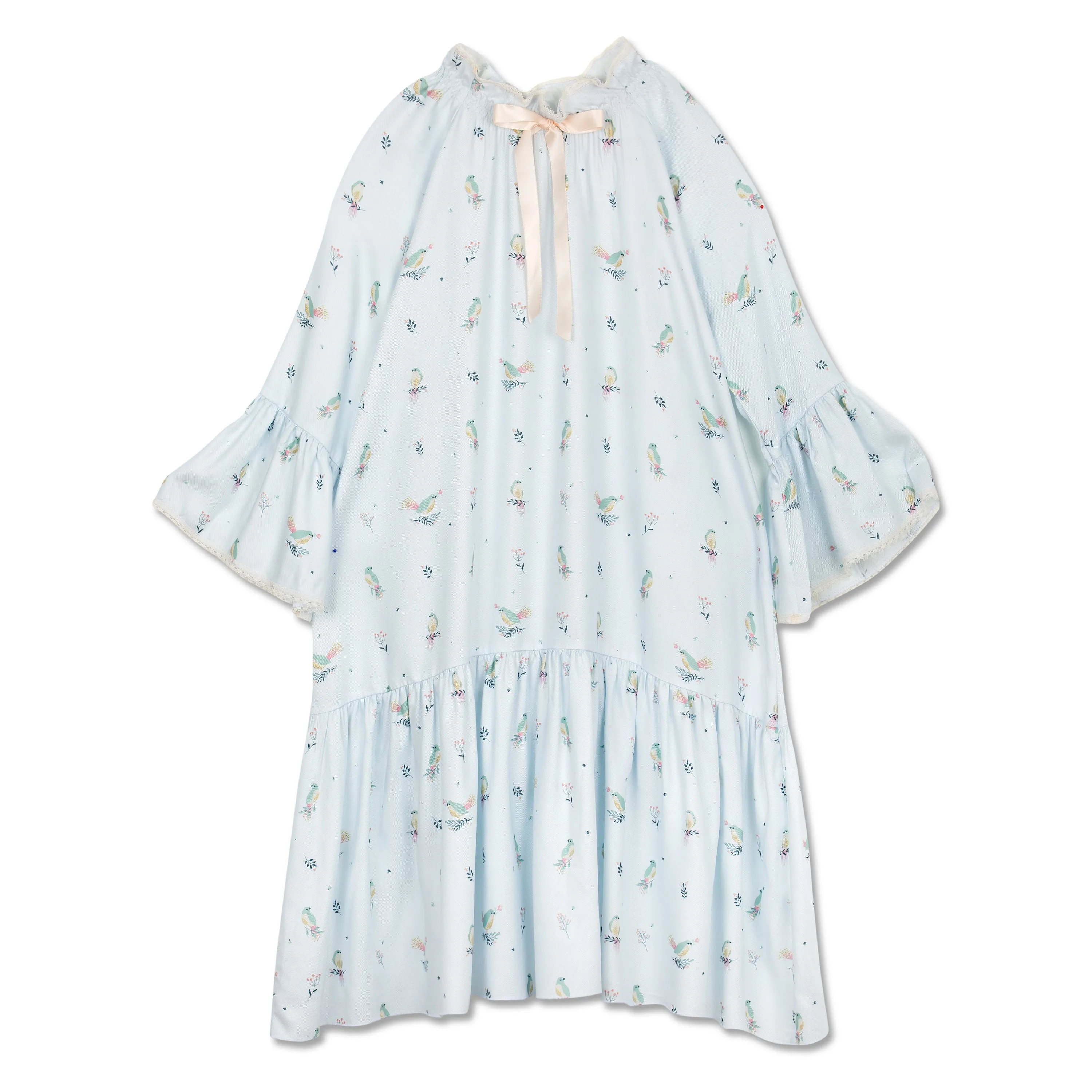 STEPHANIE BLUE BIRDS NIGHTDRESS