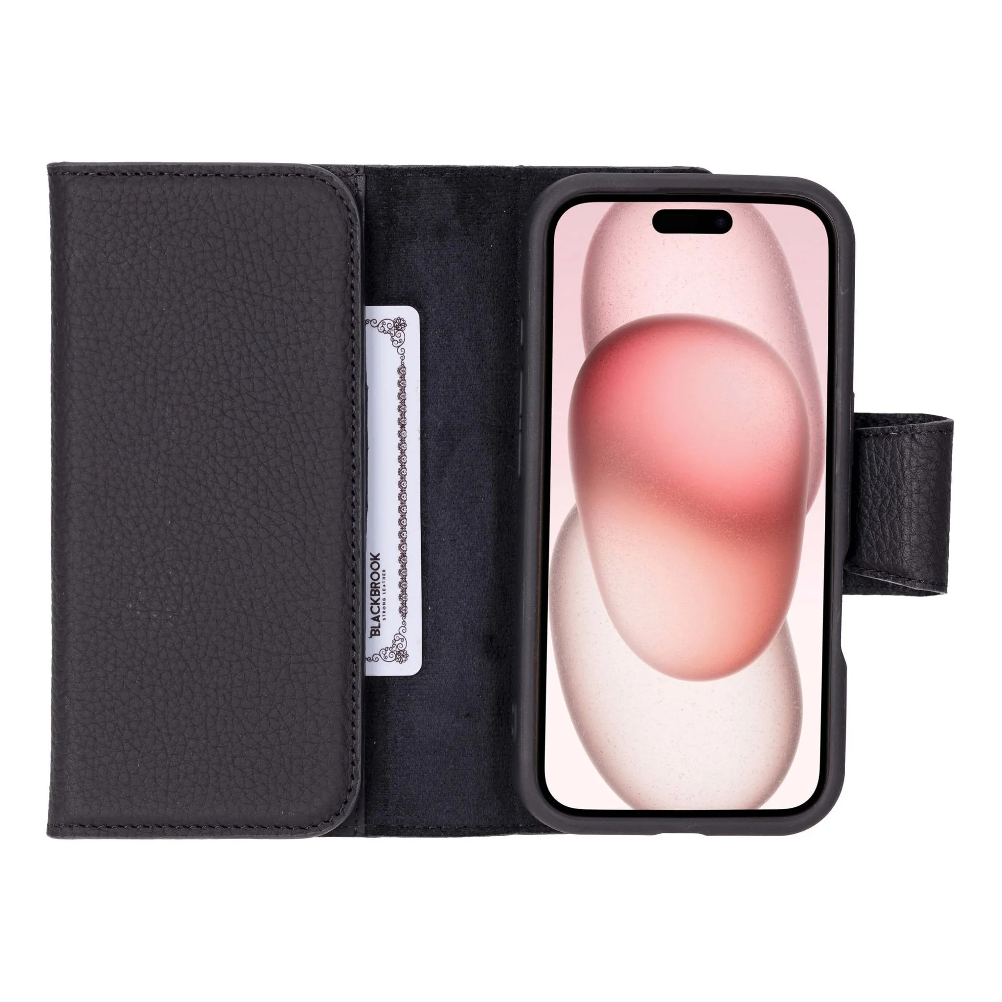 Tudor iPhone 16 Wallet Case, Pebble Black