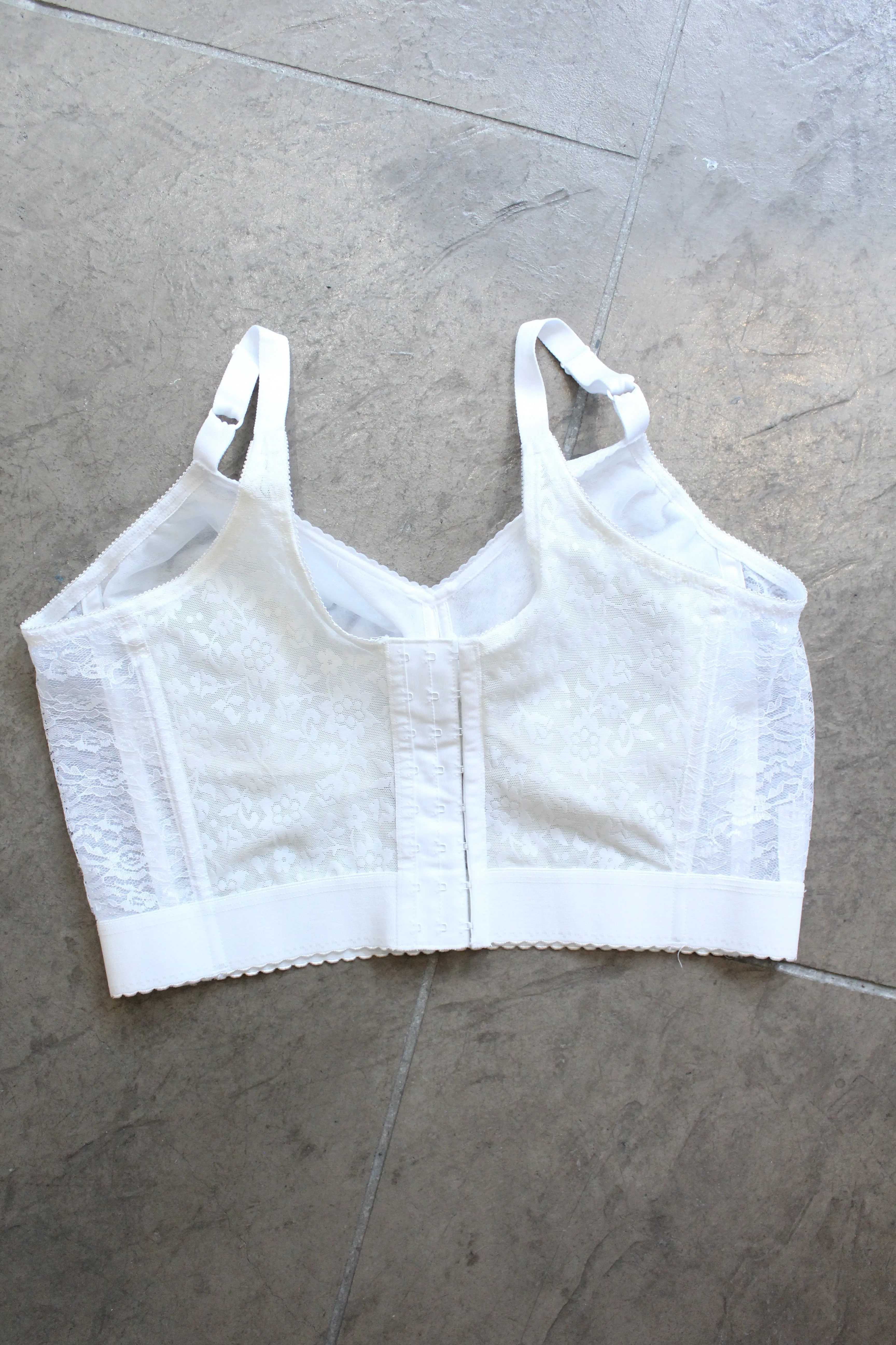 Vintage White Lace Bustier