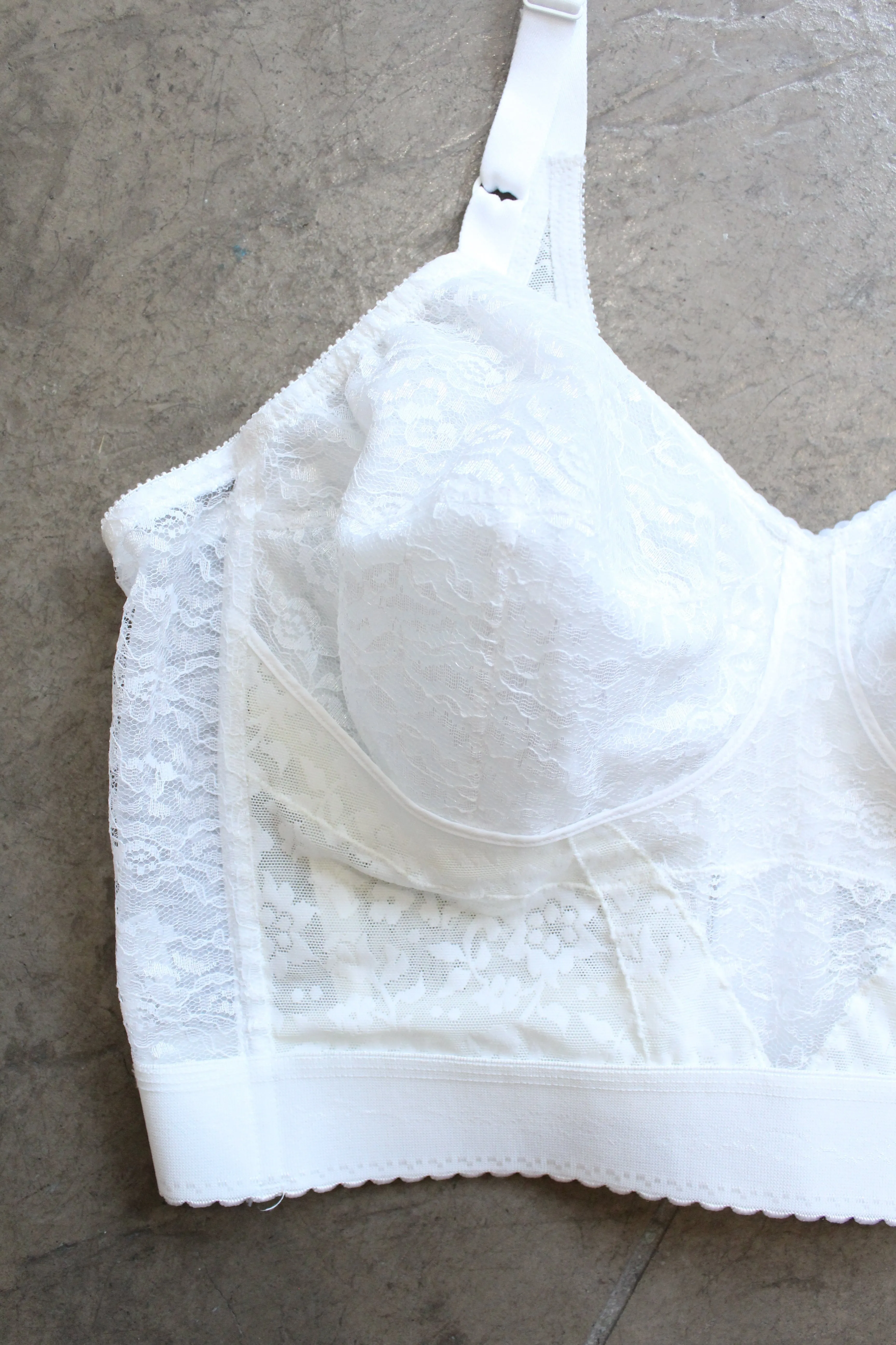 Vintage White Lace Bustier