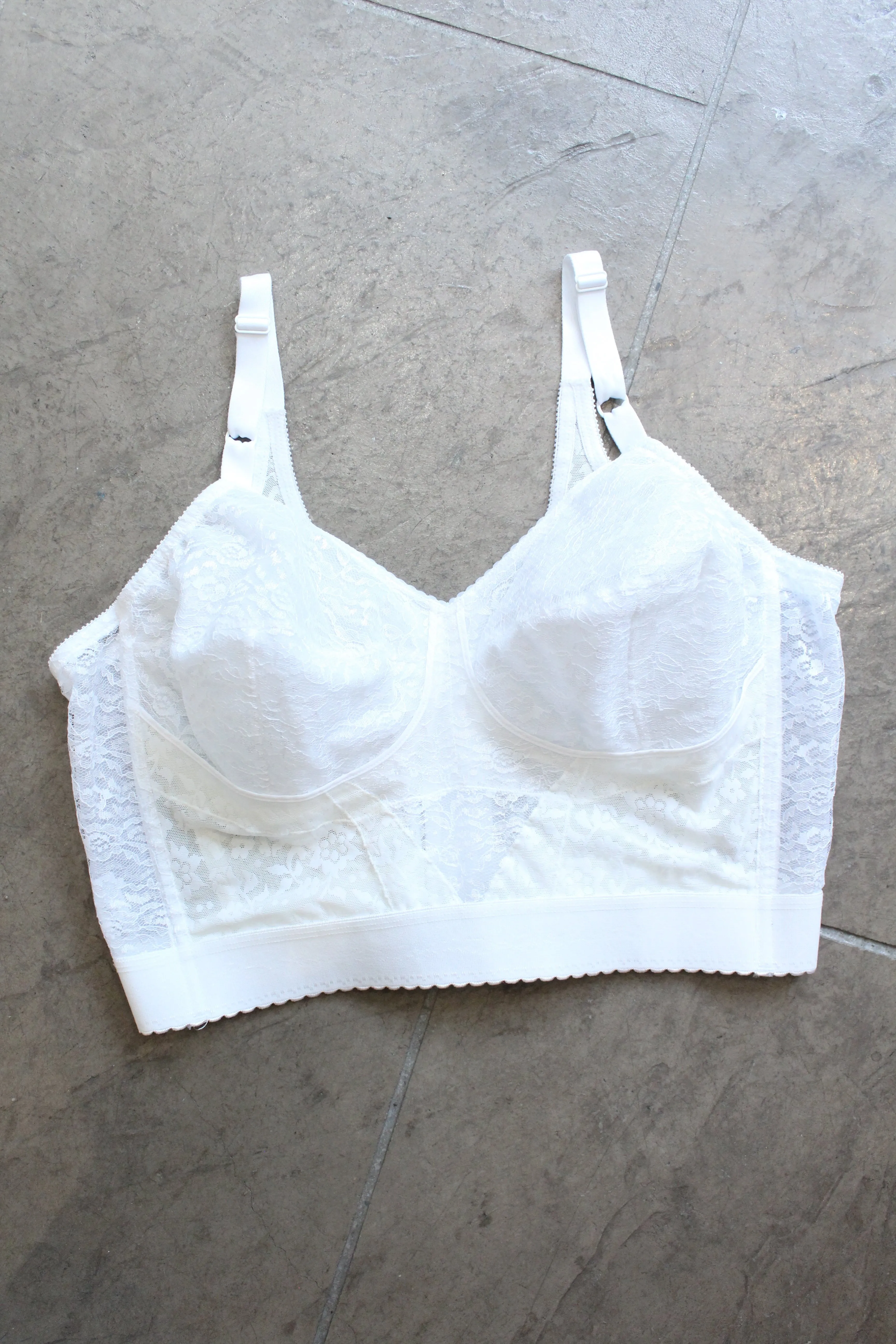 Vintage White Lace Bustier