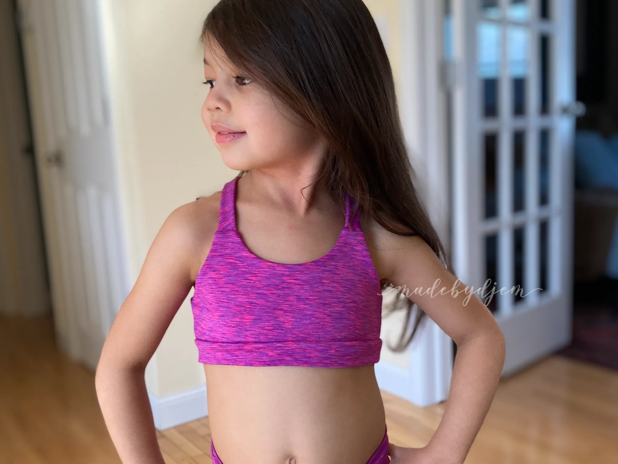 Youth Power Sports Bra PDF Sewing Pattern in Sizes 3 to 14